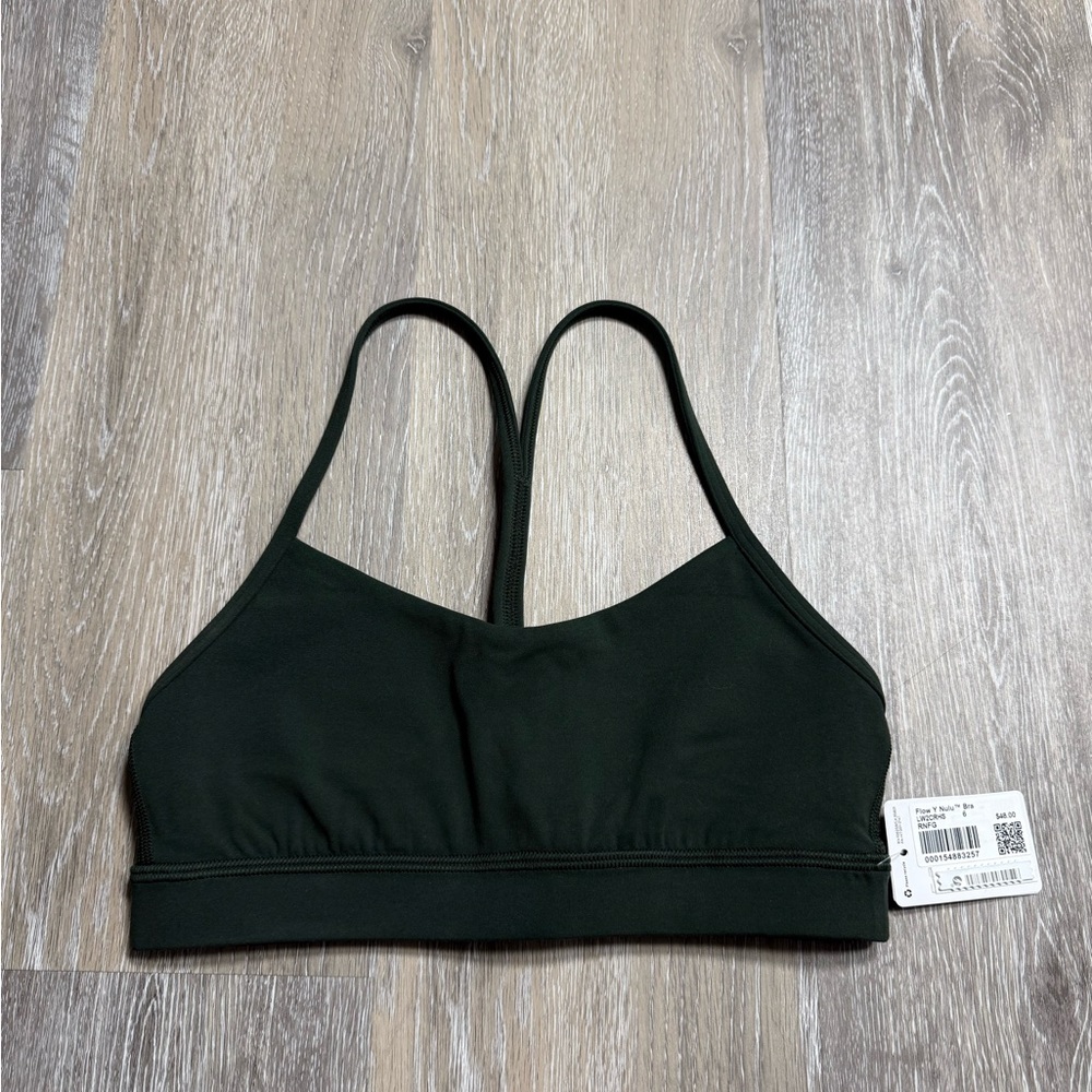 Lululemon Flow Y Bra - Rainforest Green